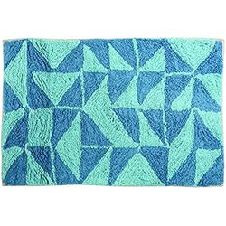 MSV Tapis de Bain Coton 50x80Cm CALULA Bleu
