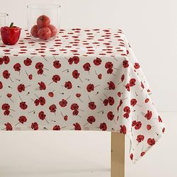 Mantel ANTIMANCHAS KROUNCH Rojo 140 * 300 CM