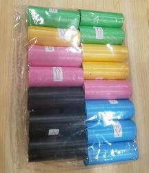 AiQInu 225 PCS Bolsas Caca Perro, Dog Poop Bags, Colorido Bolsas Excrementos Perros, Robusto y a Prueba de Fugas, Sin Fragancia Adecuado Salir de Casa, 22 * 30cm (15 Rollos, 15 por Rollo)