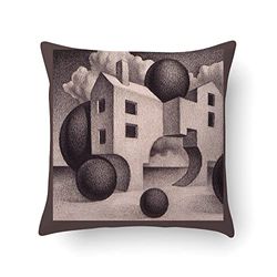 Doge Milano Coussin avec impression numérique, 100% Made in Italy, Coussin de canapé décoratif, amovible et lavable, modèle Paget, 40x40x5 cm