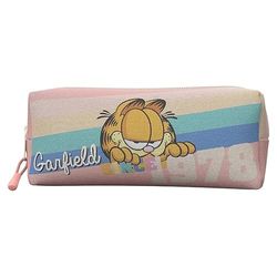 CyP Brands Garfield pennenetui, schoolbenodigdheden, toilettas, make-uptas, roze, officieel product, Roze, Estandár