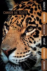 Cahier de texte tigre léopard: format pratique pour le cartable (6x9 po) 110 pages, pratique pour toutes les matières