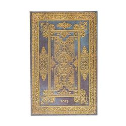 Paperblanks Calendario de 12 meses 2025, Blue Luxe, maxi, vertical, cierre elástico