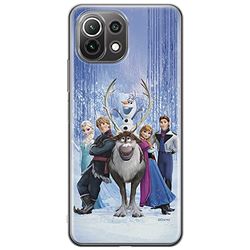 ERT GROUP mobiltelefonfodral för Xiaomi 11 LITE 4G/5G originalt och officiellt licensierat Disney mönster Frozen 001, fodral tillverkad av TPU-plast