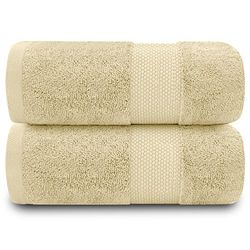 GC GAVENO CAVAILIA Serviettes de Bain 100% Coton égyptien de qualité supérieure, épaisses et absorbantes, 700 g/m², Miami, Citron, Drap de Bain (90 x 140 cm)
