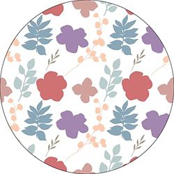 Bonateks, Ronde digitaal bedrukte muismat, antislip onderkant, voor kantoor en thuis, diameter: 22 cm