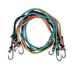 Cogex 82591 - Set di corde elastiche con ganci, 1 m, 5 pz.