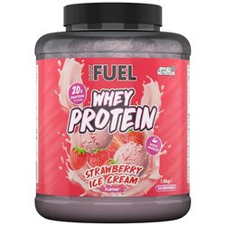 Bodyfuel Whey Protein Powder - 20g Protein for Muscle Recovery & Weight Management - Low-Calorie, Keto-Friendly - (1.8kg - 53 Servings) (Strawberry Ice Cream)
