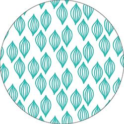 Bonateks, Ronde digitaal bedrukte muismat, antislip onderkant, voor kantoor en thuis, diameter: 22 cm
