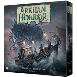 Fantasy Flight Games | Arkham Horror: Mareas tenebrosas | Expansión | Juego de Mesa Cooperativo de Investigación y Terror | A Partir de 14 Años | De 1 a 6 Jugadores | 2-3 Horas por Partida | Español