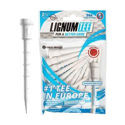 Longridge Tee da golf Ring System LIGNUM (confezione da 12) - bianco/bianco, 72 mm