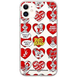 ERT GROUP mobile phone case for Iphone 11 original and officially Licensed Looney Tunes pattern Bugs 022 optimally adapted to the shape of the mobile phone, partially transparent