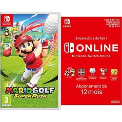 Nintendo Mario Golf: Super Rush & Switch Online - Abonnement 12 Mois | Code de téléchargement (Switch)