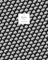 Elephant Notebook - Ruled Pages - 8x10 Taccuino - Large (Black)