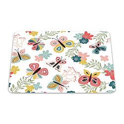 Questo Casa, Rechthoek digitaal bedrukte muismat, antislip onderkant, voor kantoor en thuis, afmetingen: 22x18 cm