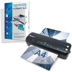 Lamineringsmaskin A4 A5 A6 A7 Pro snabbvarm och kall upp till 2 x 125 mikron förpackning med 100 A4-fickor