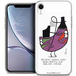Caseink Hoes voor Apple iPhone Xr (6.1) Beschermhoes Case [Licence Official Collector Les Shadoks® Design SOI-Même - Flexibel - Ultradun - Gedrukt in Frankrijk]