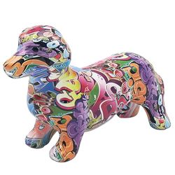 Lesser & Pavey, Money Box Dachshund Graffiti, One Size