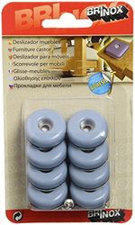 Brinox B77530G - Slides para móveis (diâmetro 25 mm) cinzento