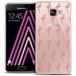 Caseink - fodral för Samsung Galaxy A3 2016 (A310) [kristallmotiv HD kollektion mönster design flamingos rosor - hårt - ultratunt - tryckt i Frankrike]