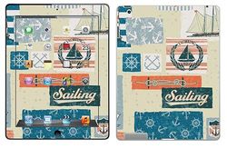 Royal väggtatuering RS. 71720 självhäftande för iPad 4, Design Nautical