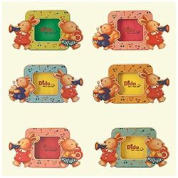 Dida – Juego de 6 portafotos de madera de mesa – Marcos/bomboneras para fotos de pequeñas dimensiones – 50 g