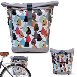 IKURI Borsa Impermeabile Bici - Borsa per Bicicletta Portapacchi Posteriore Leggero per Mountain Bike Sacca Sportiva a Forma Quadrata - Design Peras