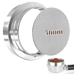 NEUTYPECHIC Anello Dosatore 51mm Super Forte Magneticom, Anello Dosatore per Caffè con Filtro Caffè, Imbuto Dosatore Caffe Facile da Pulire, Anello a Imbuto Dosatore per Caffè per Manico da Caffè