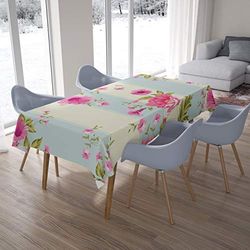 Bonamaison Le Jardin du Lin Kitchen Decoration, Tablecloth, 140 cm x 200 cm, Designed and Manufactured in Turkey