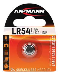 Ansmann 5015313 LR54 - Pilas de botón, batería alcalina - 1,5V