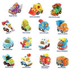VTech - Variedade carros interativos TutTut sólidos, válidos para todos os playsets da coleção TutTut, cada um inclui botão com interação surpresa, apenas um veículo é enviado
