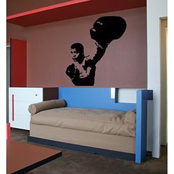 Tatoutex Stickers Mohamed Ali - Vert Lime, L 100cm x H 112cm