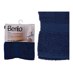 BigBuy Home Telo da bagno blu scuro (50 x 90 cm)