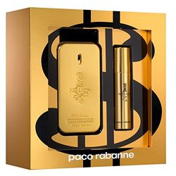 Paco Rabanne 1 Million Set, Eau de Toilette 50 ml and Travel Spray, 10 ml
