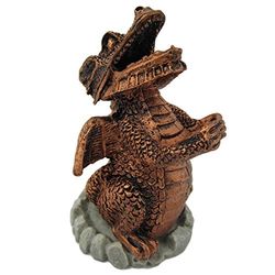Mystical Red Dragon Incense Cone Holder - 9.5cm x 6cm (1 Pc) - Unique & Intricately Designed - Captivating Home Decor & Aromatherapy Experience
