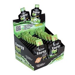 VICTORY ENDURANCE Energy Up Gel Cafeína Sabor Mojito, con cafeína, con plus de sodio, Energía inmediata, 40 g (Paquete de 24)