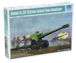 Trombettista 02333 Kit di Modello sovietico D-20 152 Millimetri trainato Howitzer Gun