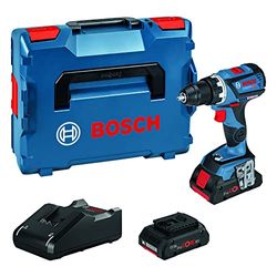 Bosch Professional 18V System Trapano-Avvitatore a Batteria Gsr 18V-60 C (Coppia di Serraggio Max. 60 Nm, Incl. 2 Batterie da 0 Procore18V Ah, Caricabatteria Gal 18V-40, L-Boxx)