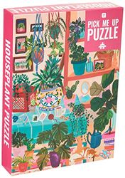 Puzzle con pianta d'appartamento da 1000 pezzi - con poster della pianta abbinato e foglio di curiosità | Design illustrato colorato, regalo di compleanno, regali per donne, arte della parete