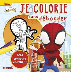 Marvel Spidey et ses amis extraordinaires - Je colorie sans déborder - Livre de coloriage avec bords en relief - Dès 3 ans