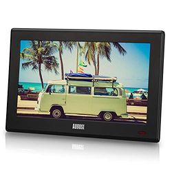 August, DA100D, draagbare HD-tv, DVB-T2, MPEG4, H.264/H.265/HEVC, LCD-tv met PVR en multimediaspeler, digitale en analoge tv voor keuken, slaapkamer, caravan, stroom- of batterijvoeding