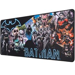 Subsonic DC Comics Batman - Tapis de souris XXL 90 cm x 40 cm - Cadeau Tapis de bureau gaming Batman sous licence officielle