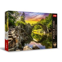 Trefl Premium Plus Quality - Puzzle Photo Odyssey: Rakotzbron i Kromlau, Tyskland - 1000 bitar, Unik fotoserie, Perfekt passande bitar, för vuxna och barn från 12 år