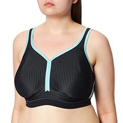 Anita Active Performance Reggiseno, Schwarz/Pool Blue, 80B Donna