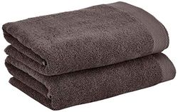 Heckett Lane Bath Towel, Cotton, Dark Grey, 60 x 110 cm