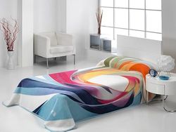 MANTAS MORA - Printed Blanket High Volume 100% Polyester 450 g/m2 Soft Touch for Autumn/Winter Design Harmony 153