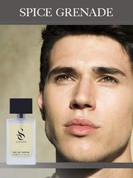 SPICE GRENADE by SANGADO, Perfume for Men, 8-10 hours long-Lasting, Woody Spicy, Fine French Essences, Enigmatic, Masculine, 50 ml Spray