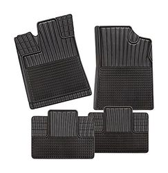 CarFashion 280654 Auto Alfombra Soporte sin Juego de alfombrillas para Matte plana Monza - Allwetter, Negro, 4-Piezas