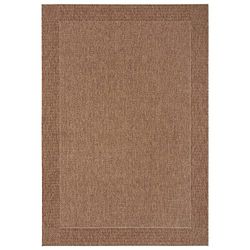 Freundin Home Collection Tappeto per esterni Vena (160 x 230 cm, 100% polipropilene, resistente all'umidità e ai raggi UV, per balcone, terrazzo, giardino e anche salotto), marrone
