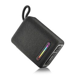 NGS Roller Furia 1 Noir - Haut-Parleur Portable Compatible avec la Technologie Bluetooth, Lumières RGB, IPX6 étanche, 15 W, True Wireless, USB, 9 Heures d’autonomie, Noir ...